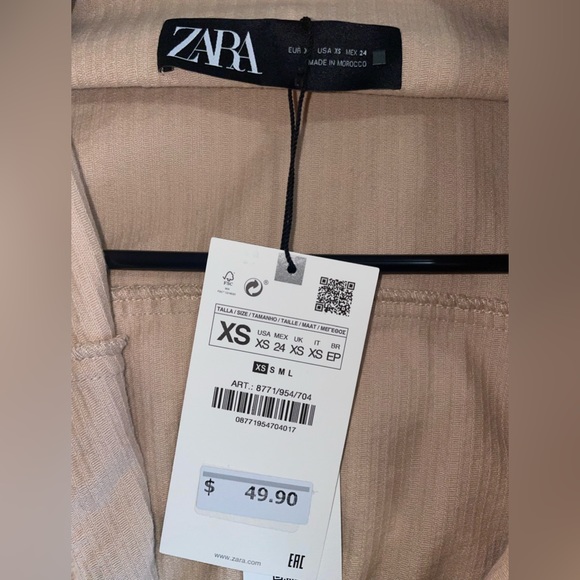 NWT CORDUROY OVERSHIRT - ZARA in Camel - Picture 8 of 8